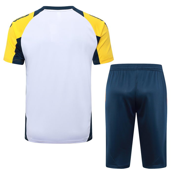 Chandal del Real Madrid Manga Corta 24-25 Blanco - Pantalon Corto